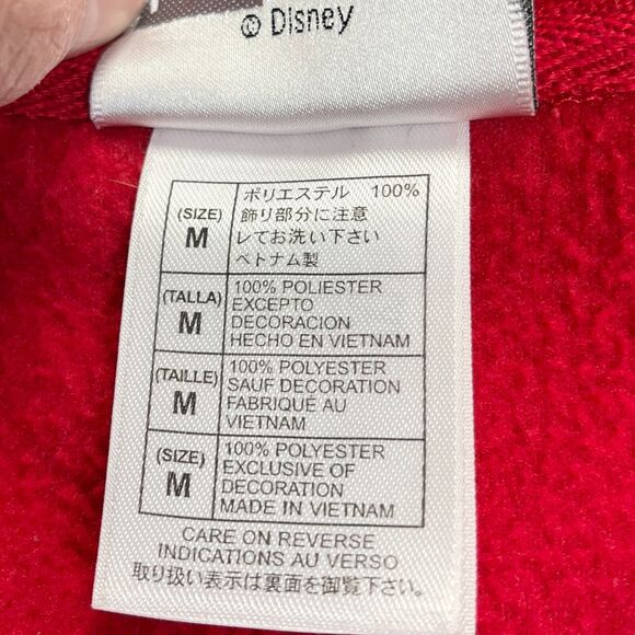 Disneyland‎ Resort Fleece Jacket Womens Medium Mickey Mouse Classic Embroidered - Picture 7 of 8